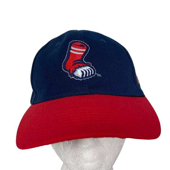 Pawtucket Red Sox PawSox Minor League Baseball Hat Cap Rare Paw Logo Defunct - Picture 1 of 10